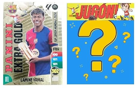 LAMINE YAMAL + Revista JUGÓN (número Aleatorio) Extra Gold BALÓN DE Oro 2024 2025 Balon de Oro 24 25