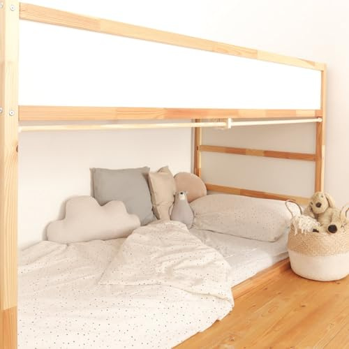 Limmaland Vorhangstange für IKEA KURA Bett - Rückseite