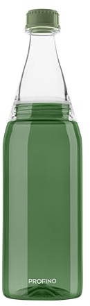 PROFINO Sparkle Vattenflaska lämplig för kolsyra, 700 ml/0,7 liter, högkvalitativ tritan-vattenflaska med skruvlock, BPA-fri, läckagesäker, smaklös, diskmaskinssäker