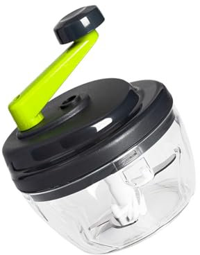 Tritatutto manuale efficiente con manovella, contenitore sicuro per lavastoviglie per preparare pasti veloci
