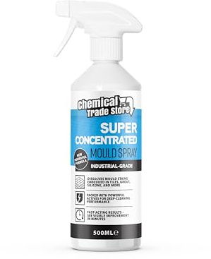 Chemical Trade Store – Super Concentrated Mould Spray 500ml – Heavy Duty Mould & Mildew Remover for Walls, Ceilings, Bathrooms – Ideal for Pre-Paint Decorating & Deep Cleaning – Fast Acting Formula