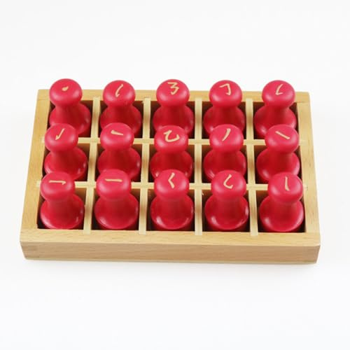 LLTCMYGS Montessori Nummer- och Streckstämplar, Lärande Nummerstämplar Konst- och Hantverksmaterial,Chinese character strokes