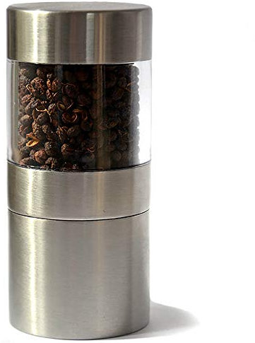 MOULIN à poivre + 25 gr Poivre de Timut, le poivre aux arômes de de pamplemousse rose, poivrière rechargeable, Tri Premium.