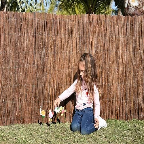 Suinga - Recinzione di vimini multivarie da 2 x 3 metri, occultamento al 95%, consigliata per l'ombra o la delimitazione del tuo giardino.