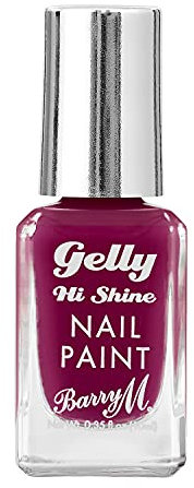 Barry M Gelly Nail Paint, Deep Purple Plum Jam, 10 Ml