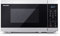 SHARP MS02ES Mikrowelle (Mikrowelle: 800W, 11 Leistungsstufen, Auftaufunktion, Abmessungen: 440x258x324cm), silber