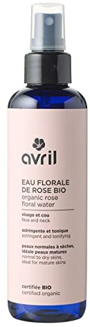 Avril - Eau Florale de Rose Bio - Visage et Cou - 100% d'Origine Naturelle - Produit Vegan, Certifié Bio Cosmos Organic - Fabriqué en France - 200ml