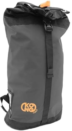 Kong. Rope Bag. Zaino Porta Corda per Arrampicata. Comodo e Resistente. Spallacci Imbottiti. Tasche Interne e Laterali. Chiusura a Coulisse e Clip Rapida. 28 Litri