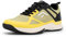FitVille Herren Tennisschuhe Extra Weit Sportschuhe rutschfeste Hallenschuhe Atmungsaktive Badminton Schuhe Bequeme Fitnessschuhe Sneaker für Breite Füße,Gelb mit Schwarz,49 EU,Weit