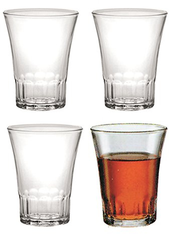 DURALEX Set 4 Bicchiere Modello Amalfi Vintage per Bar Vino liquore osteria Cantina (13cl)