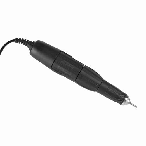 Torno para Uñas, Mango Eléctrico de Pulidor 102L a 2,35 mm, para Taladro de Uñas, salones profesionales y manicura y pedicura personal, para uñas naturales y artificiales(Negro)