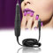 Torno para Uñas, Mango Eléctrico de Pulidor 102L a 2,35 mm, para Taladro de Uñas, salones profesionales y manicura y pedicura personal, para uñas naturales y artificiales(Negro)