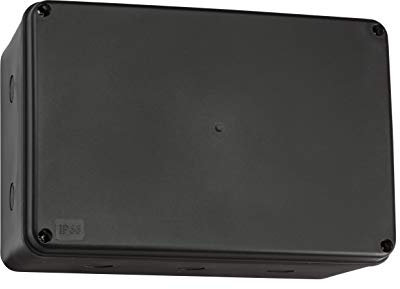 Knightsbridge JB0010BK Extra Large IP66 Weatherproof Enclosure in Black