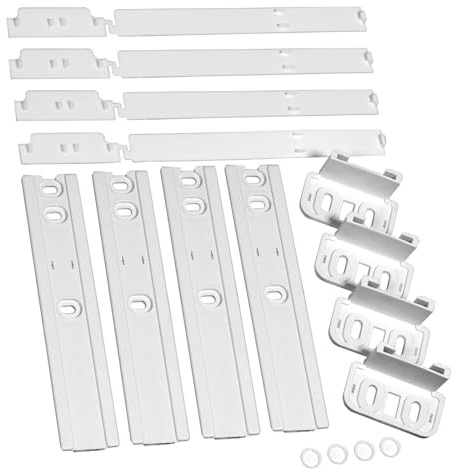 Spares2go Integrated Fridge Door Slide Mounting compatible with Beko Fixing Kit Slider (pack of 4)