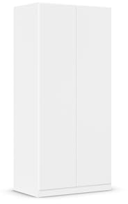 Rauch Möbel Costa, Drehtürenschrank, Kleiderschrank, 2-türig, Alpinweiß, Push-to-Open, 91x197x54 cm
