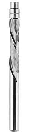 SpeTool 1/4″ (6.35 mm) Spiral Compression Flush Trim Router Bit, 1/4″ Shank Bottom Bearing 28 mm Cut Length Solid Carbide Cutter — perfect for flush trimming, pattern work, and template applications