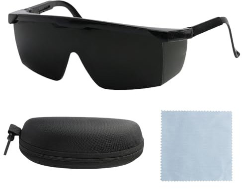 SopwMap Lunettes de Protection pour Laser et Lumière Pulsée IPL, Lunettes de Sécurité Laser UV, Lunettes de Protection Pulse Protect, 190-540nm, Réglables, pour Épilation Laser