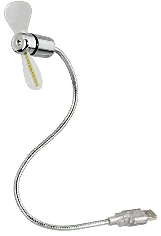 Hama USB-Ventilator mit Zeitanzeige: Modern, Silber, Klein, 3 rpm, 3 Stufen, LED-Zeitanzeige mit Zeit speicherung