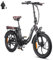 Fafrees E Bike Klapprad, 20 Zoll Electric Fahrrad für Herren Damen Bis 25 km/h mit 36V 18AH Abnehmbarem Akku 250W Motorund, Mountainbike mit 7S Gängen, F20 Pro Schwarz