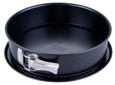 Zenker Moule à charnière avec fond plat Ø 24 cm – Idéal pour la Saint-Valentin et la fête des mères, avec gaufrage unique en forme de cœur, sans PFAS, fabriqué en Allemagne