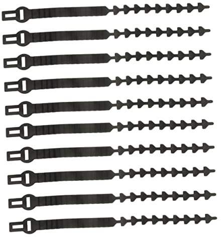 BESTonZON 10pièces Sangles Attache pour Arbres Flexibles Caoutchouc Supports Attache pour Arbres De Jardin Et Vignes avec Réglable