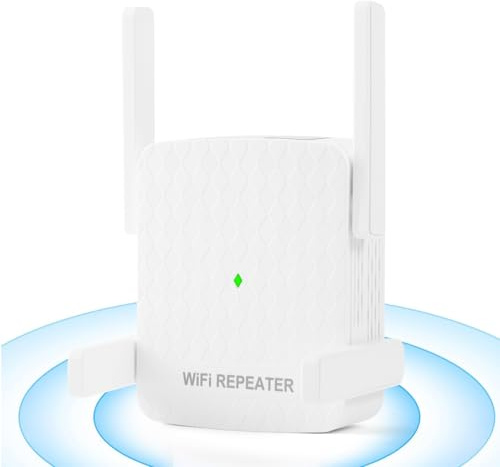 Flintronic 2025 Più Recente WLAN Ripetitore WiFi Extender, Ripetitore WiFi Potente, Amplificatore Internet con Porta Ethernet, Configurazione Rapida, Spina UE