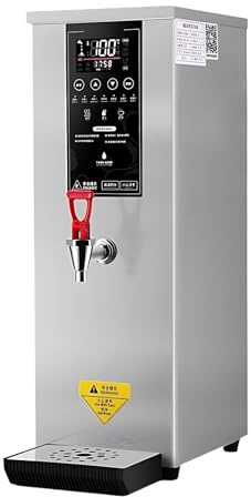 SHAHRYAR 60 L por Hora Dispensador Comercial De Agua Caliente con Calentamiento por Pasos,Pantalla LCD Led Inteligente De Alta Definición,para Catering Y Restaurantes Silver
