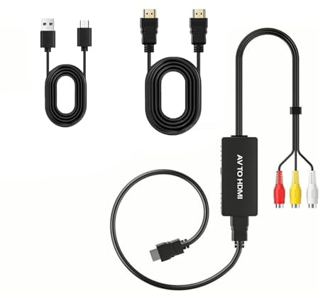 DAGIJIRD RCA hona till HD-omvandlare komposit CVBS videoljud stöd PAL/NTSC, 720P/1080P