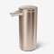 simplehuman ST1046 266ml Automatic Hand Motion Liquid Soap Dispenser, Rechargeable, Variable Dispense, No-drip Valve, IP67 Waterproof, Rose Gold High-Grade Stainless Steel