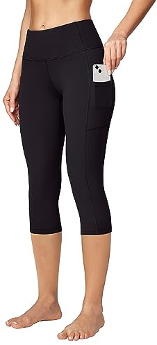 Ewedoos Capri Leggings for Women High Waisted Yoga Pants with Pockets for Women Tummy Control Workout Leggings Yoga Capris