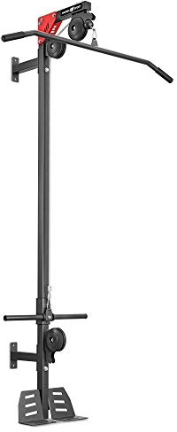 Marbo Sport Tirador Lateral Montaje en Pared, de Acero aleado, Negro rojo, MH-W101 2.0 | Made in EU