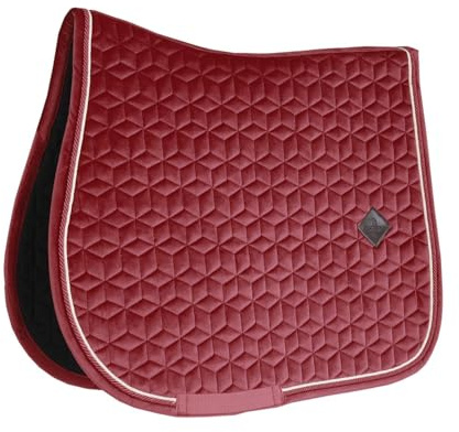 Kentucky Tapis de Selle Full - Bordeaux - Velours - Saut d'obstacles