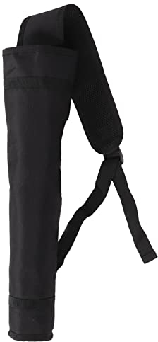 BOROCO Pfeilköcher, Tragbare Große Kapazitätsverdickung, Verstellbarer Schultergurt, Outdoor-Polyester-Pfeiltasche, Schwarz