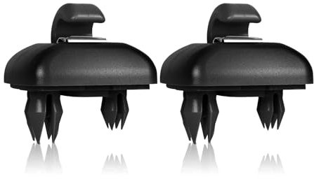 Guidre Soporte de Coche para Parasol, 2 Unidades, Gancho de Clip para Parasol Compatible con A1 A3 A4 A5 Q3 Q5 (8E0 857 562) A7 B6 B7 B8 S4 S5 (Negro)