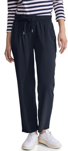 Street One A377201 Pantalones de Viscosa, Women's, Azul Intenso, 38W x 28L