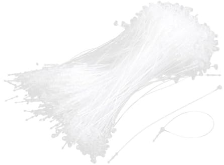 2000 Sicherheitsfäden für Etiketten | 180mm Loop Pins Set | Nutzung ohne Etikettierpistole/Heftpistole | transparent Fäden für Kleidung und andere Produktetiketten | Loop Lock Preisschild Faden