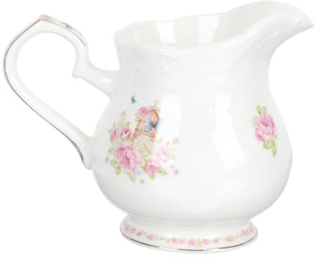 ELAYARD Pot à Lait Céramique Dorée Récipient Élégant Pour Sucre Pour Café Et Thé Design Pratique Et Décoratif