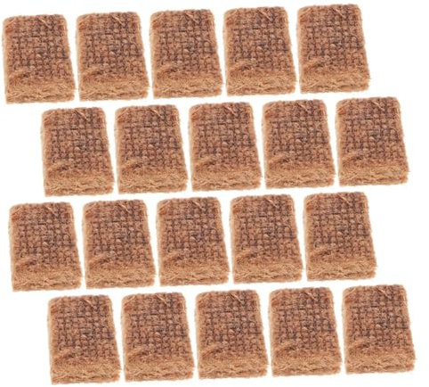 Toddmomy 20pcs Outdoor Fire Starter Bricks for Grill Camping Burning Block Reliable Bbq Lighter Cubes for Fire Pit Starters and Campfires