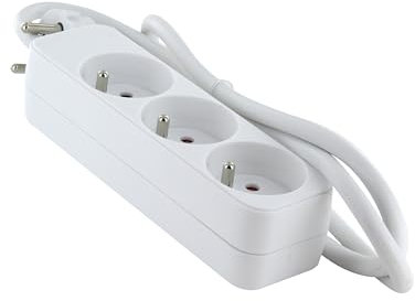 Bloc multiprise 3x16A - 1m - Blanc - Chacon