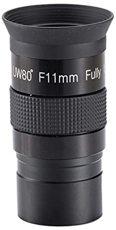 Teleskoptillbehör 1,25 tum 80 grader Ultra vidvinkel okulär F11 mm F16 mm okulärt astronomiskt teleskop (1,25 tum F11 mm)