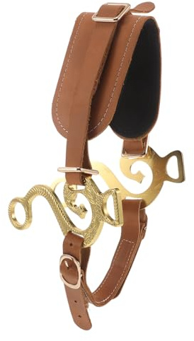 KOMBIUDA Brida sin Bocado Ajustable de PU para Caballo Resistente y Cómoda Equipo de Entrenamiento Ecuestre para Control y Equitación Salto y Ruta