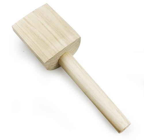 Mazo de cerámica - Arcilla de madera hecha a mano | Herramienta de acabado de paleta: agarre cómodo, artesanía, cocina, trabajo de cuero, proyectos artesanales, estudio de modelado y escultura