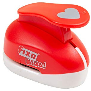 Fixo Perforatrice a forma di cuore, grande, rosso