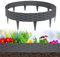 Aufun 20m Bordo Giardino con 20 elementi da 100 cm ciascuno, plastica flessibile, Recinzione Prato Bordatura per Aiuole Palizzata Orto Piante (Antracite)
