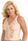 Exquisite Form Women's Fully Front Close Longline Lace Posture Bra, Opaque, Rose Beige, 44C