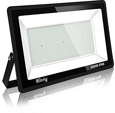 led strahler außen 500W Superhell Außenstrahler,IP66 Wasserdicht LED Fluter 50000LM Flutlicht led aussenstrahler 6000K Kaltweiß LED Außenstrahler für Garten, Innenhöfe, Garage, Hotel, Sportplatz