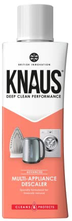 KNAUS MULTI-PURPOSE DESCALER – 4 x Concentrated Doses – Effortlessly Cleans & Descales Coffee Machines, Kettles, Irons, Showers, Washing Machines and Dishwashers