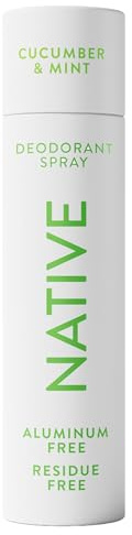 Native Deodorant & Body Spray, Cucumber & Mint, 72-Hour Odor Protection for Underarms & Body, Aluminum Free, Dries Instantly, 3.5 oz