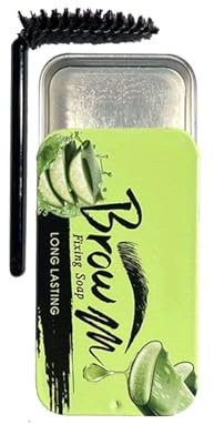 Rostblant Crema modeladora de cejas,Gel modelador transparente, definidor, fijador y de larga duración,Maquillaje de cejas de larga duración con efecto laminado,Cepillo modelador integrado,aloes