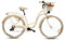 Goetze Mood Damenfahrrad 28 Zoll – Citybike mit 18 Zoll Aluminiumrahmen, 7-Gang Kettenschaltung, LED Licht, V-Brake Bremsen, Tiefeinstieg, Gepäckträger, Komfortsattel, Schutzbleche, Korb mit Einsatz